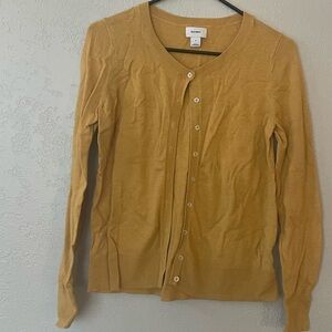 Old navy yellow cardigan